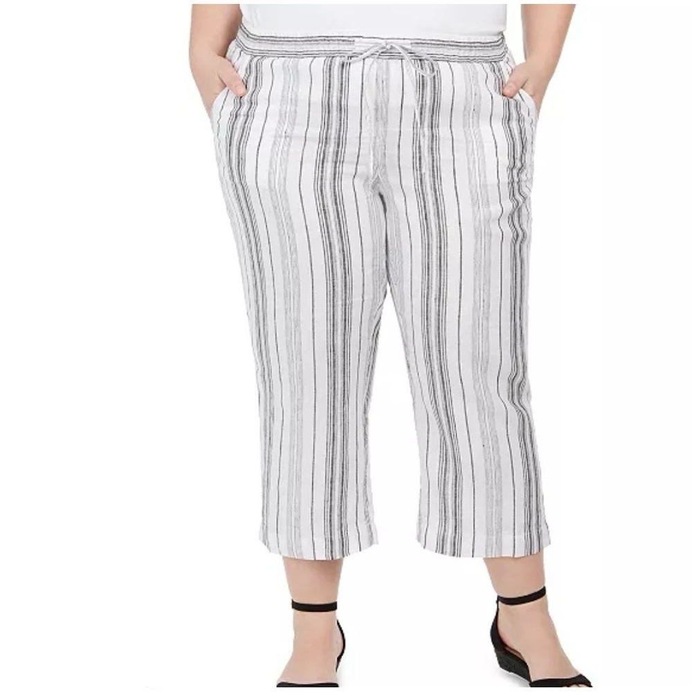 NWT Charter Club Pants Linen 2X NWT